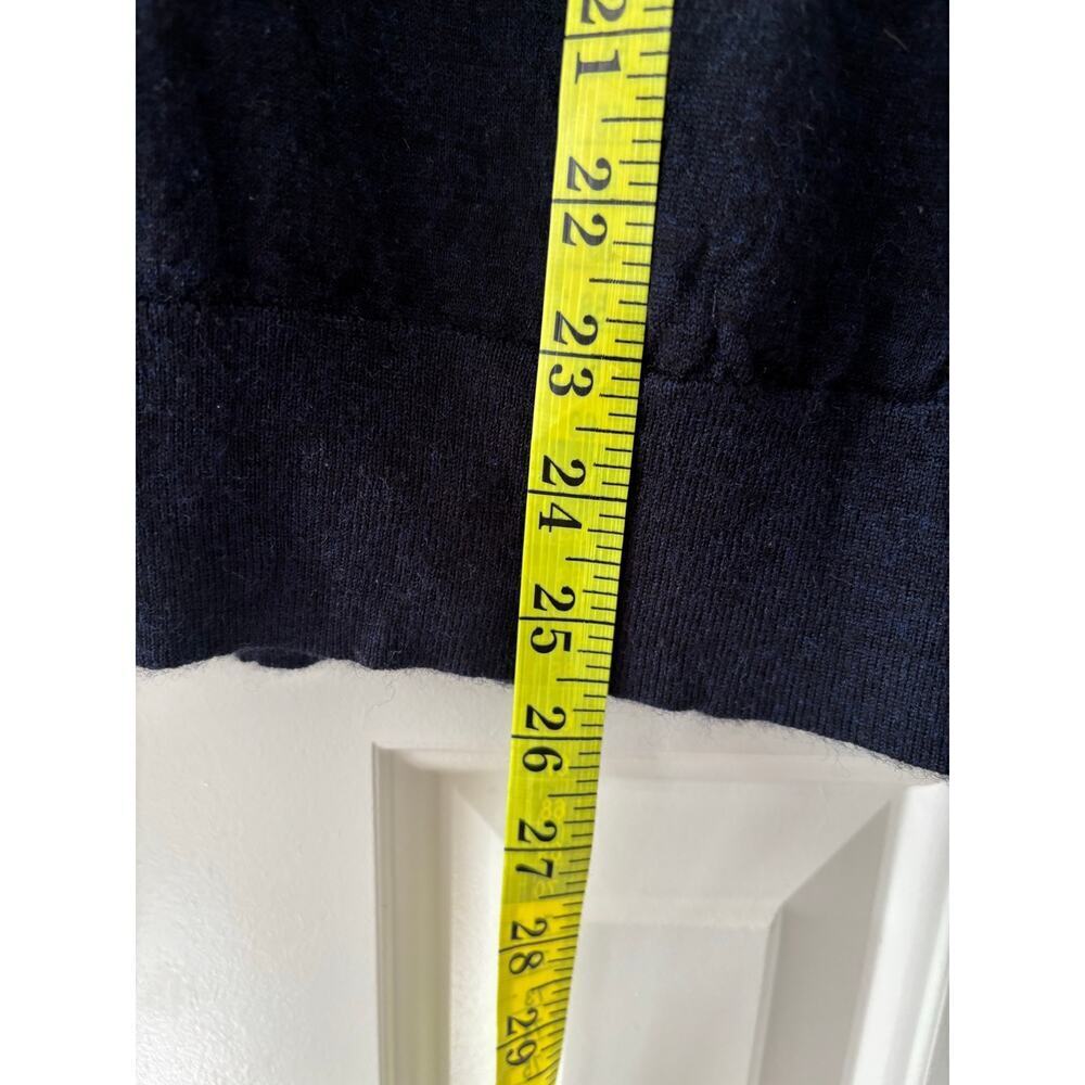 Banana Republic Extra Fine Merino Wool Sweater Navy Crew Neck Men’s Large L - Picture 6 of 9